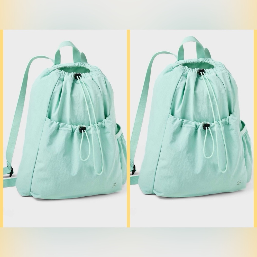 All In Motion / Bundle of Two Cinch Backpacks / Mint Green
